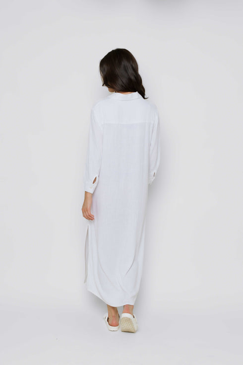 Meg-Midi Length Button Up
